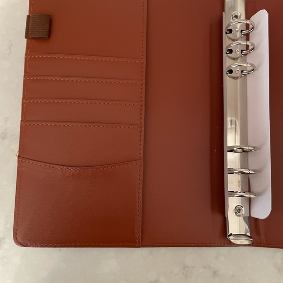 Luxury Checkered A5 Agenda Binder Journal Notepad Gift Brown with extra inserts - Picture 5 of 6